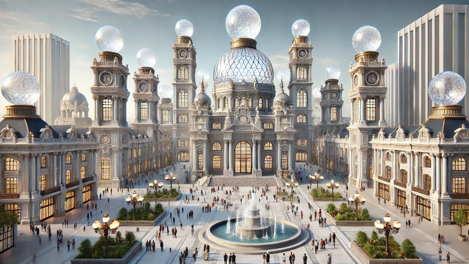 The lens-crowned city — concept study