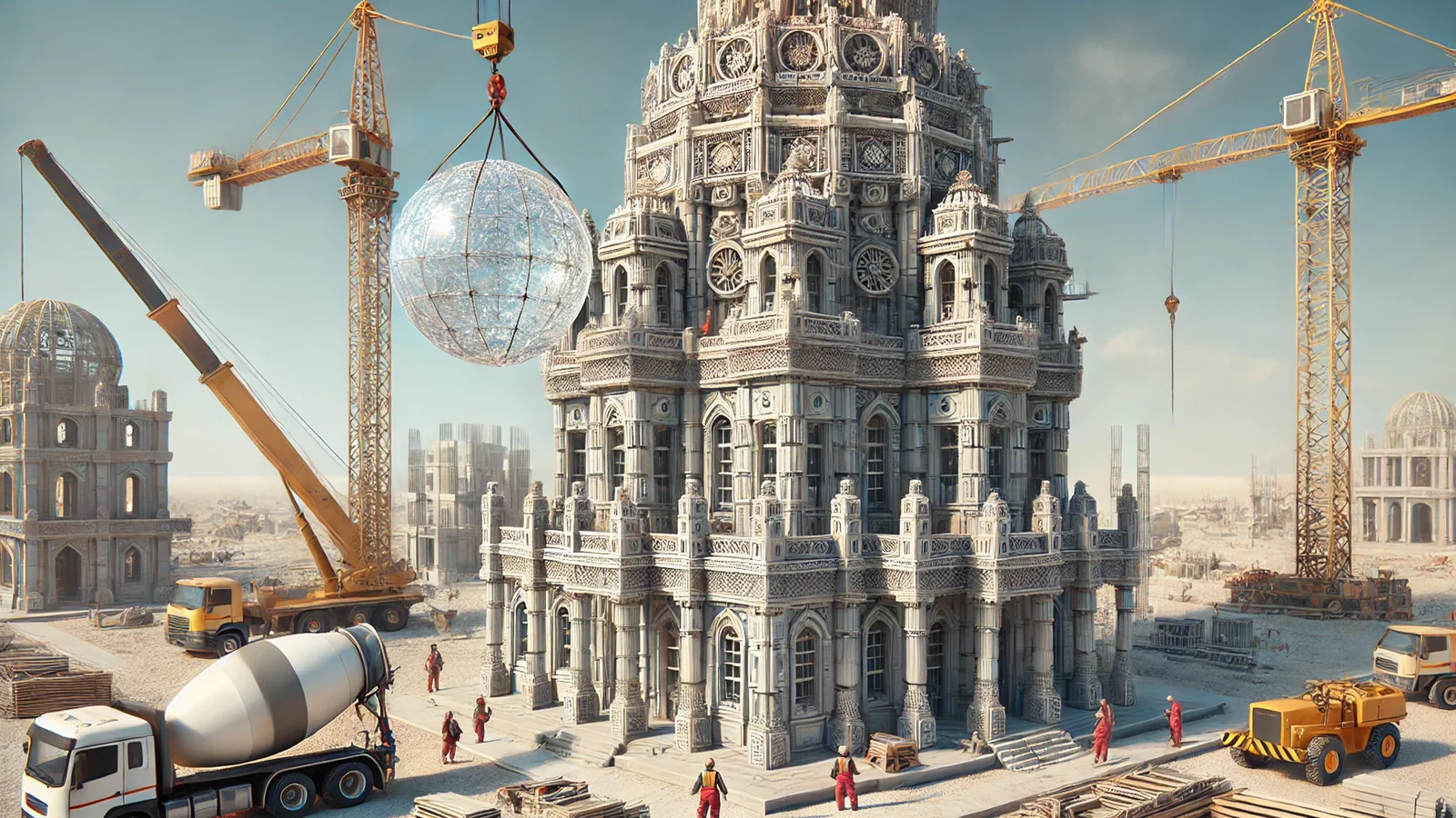 The lens-crowned city — concept study