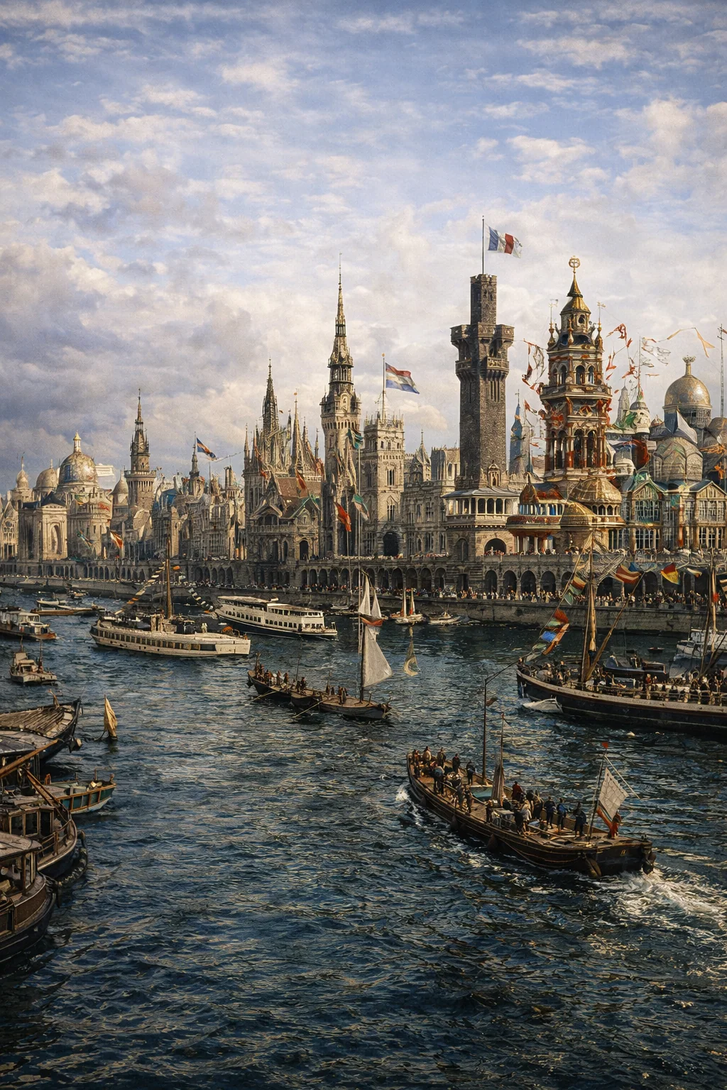 The lens-crowned city — concept study