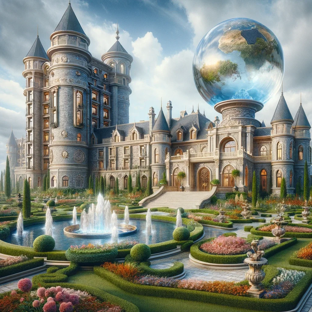 The lens-crowned city — concept study