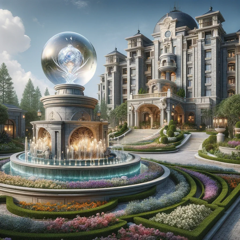 The lens-crowned city — concept study