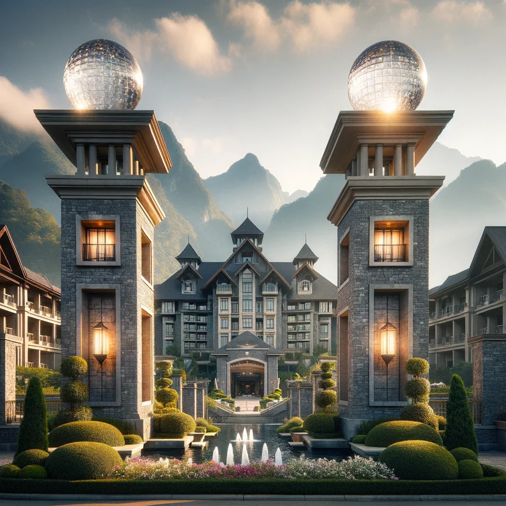 The lens-crowned city — concept study