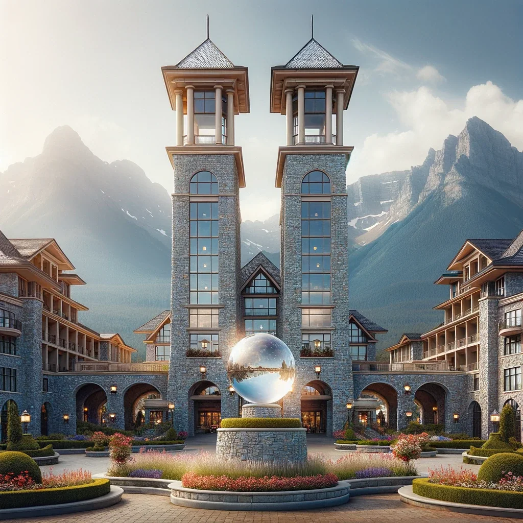 The lens-crowned city — concept study