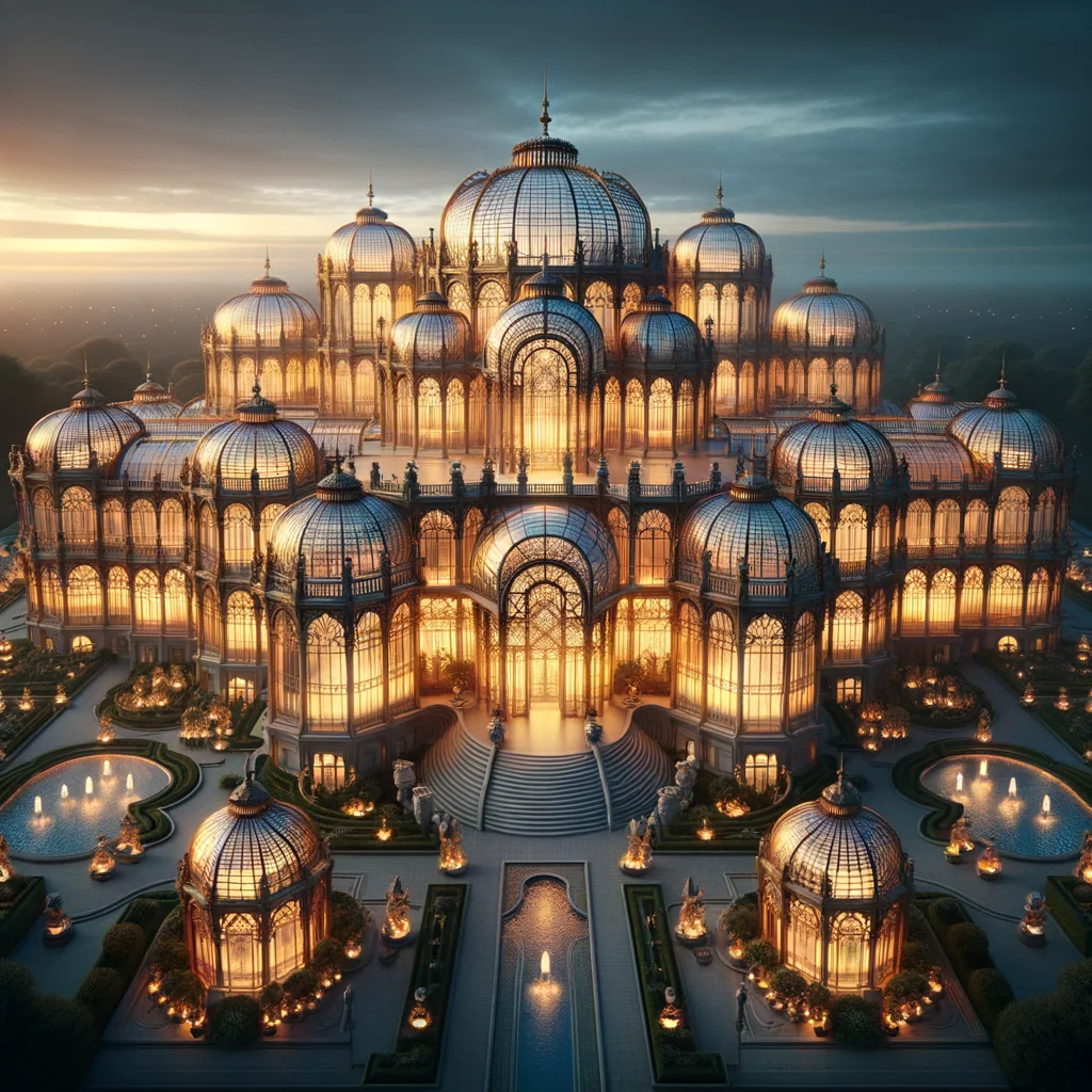 The lens-crowned city — concept study