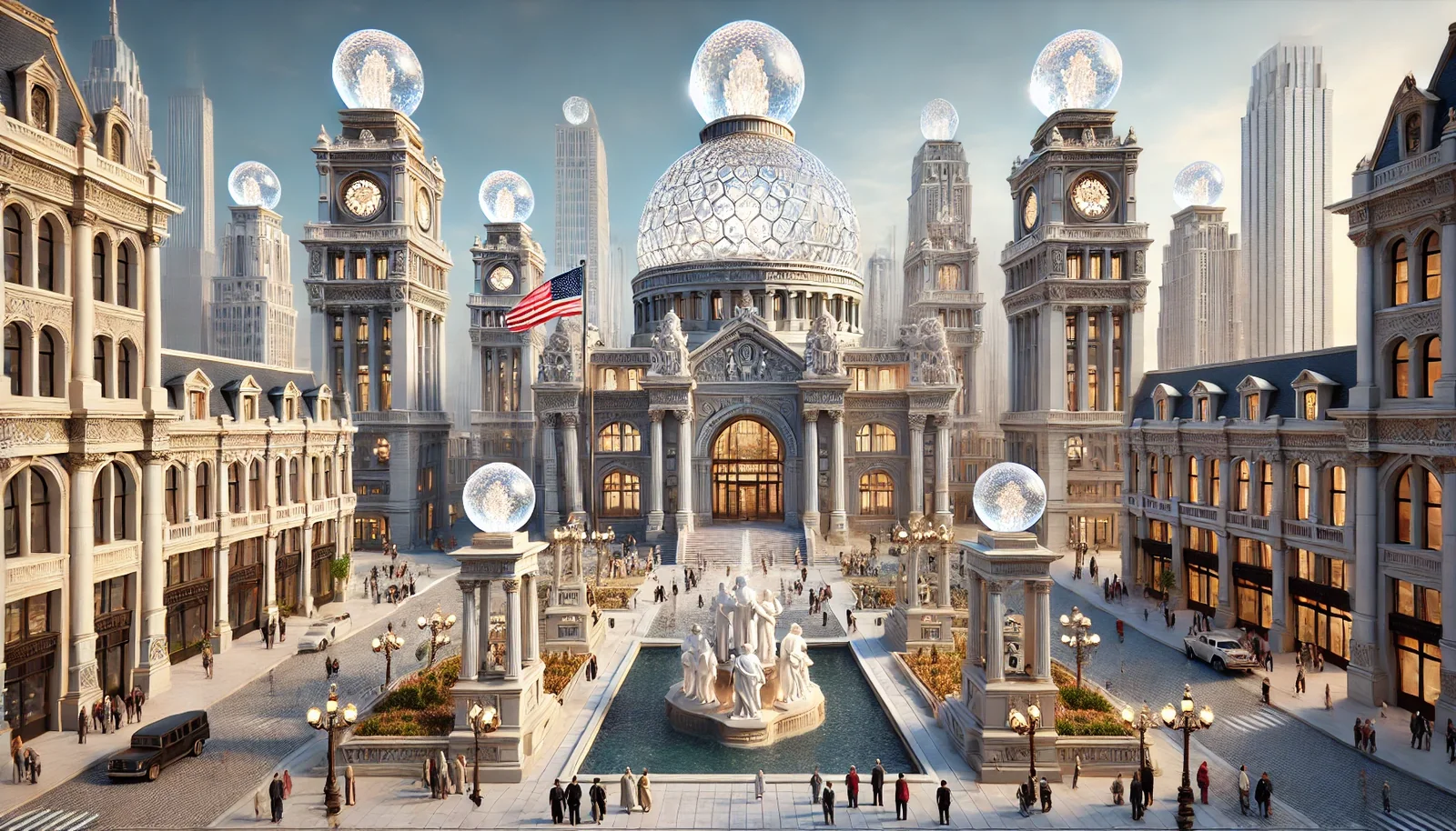 The lens-crowned city — concept study