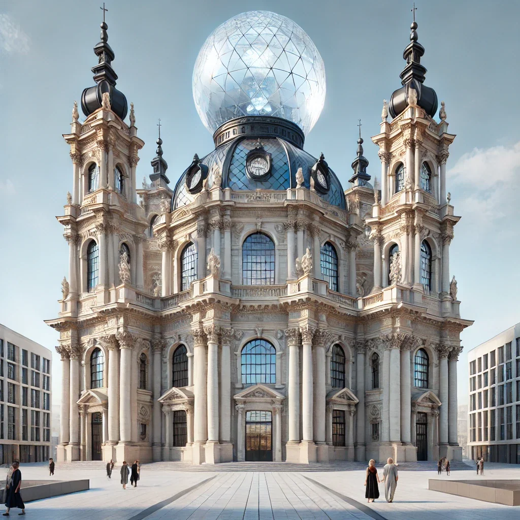 The lens-crowned city — concept study
